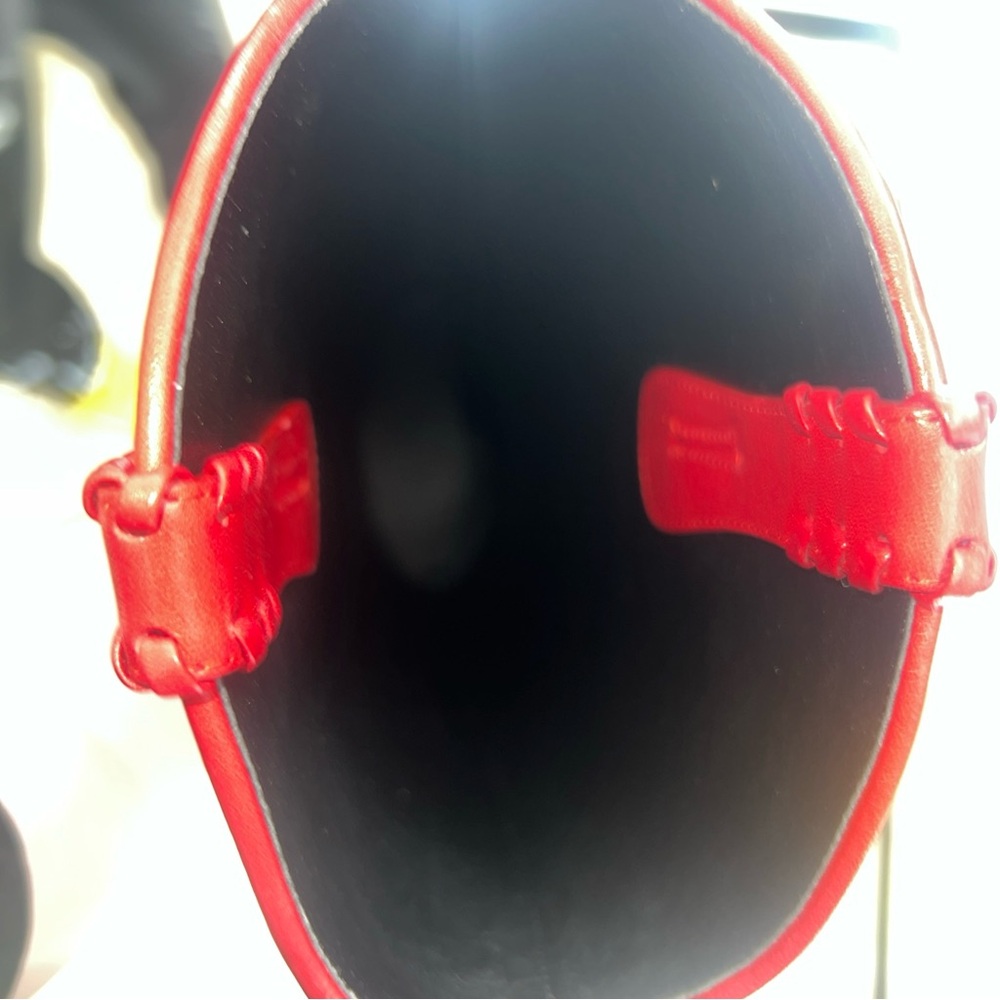 Givenchy Red Shark Leather Cowboy Boots 38 EU 8 US Eel Leather $2895 MSRP - Picture 9 of 16
